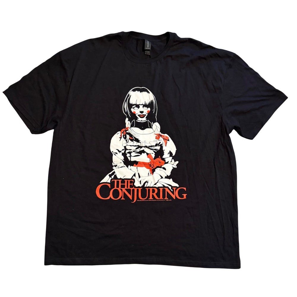 The Conjuring‎ Annabelle Horror Movie Graphic T-Shirt Black Mens 2XL Gildan 2019